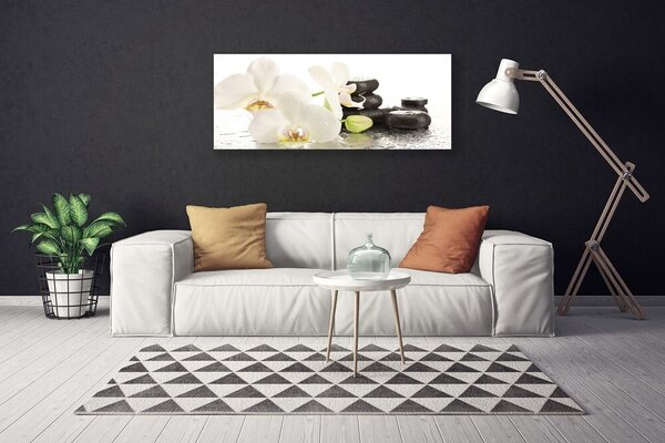 Obraz canvas Spokój Zen: Kwiatowa Harmonia