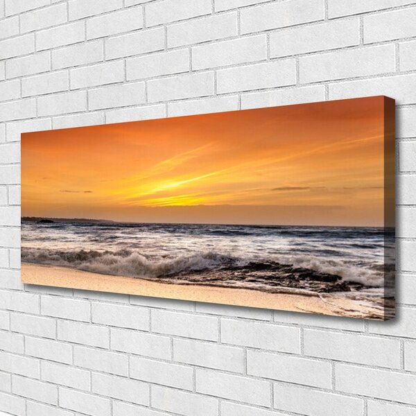 Obraz canvas Słoneczne Refleksy na Falach