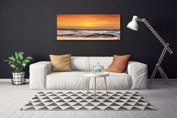Obraz canvas Słoneczne Refleksy na Falach