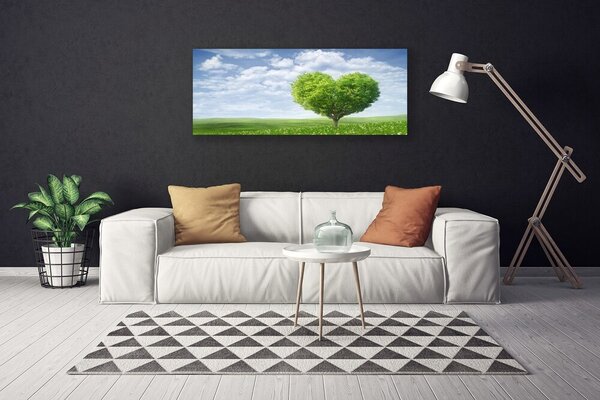 Obraz canvas na ścianę Drzewo z Motywem Serca
