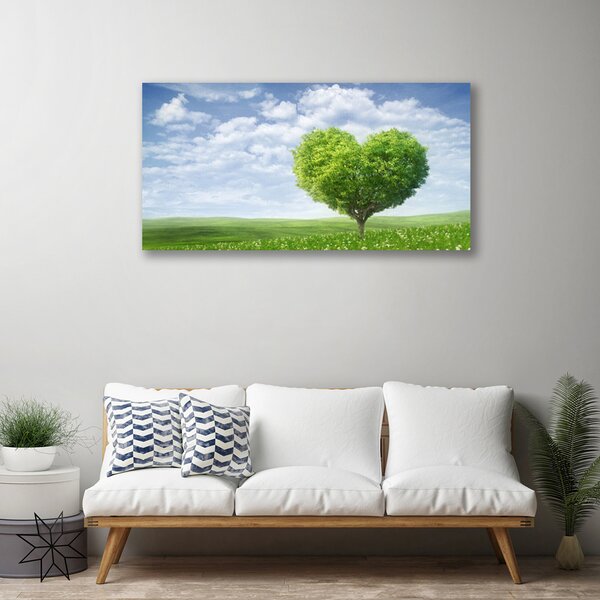 Obraz canvas na ścianę Drzewo z Motywem Serca