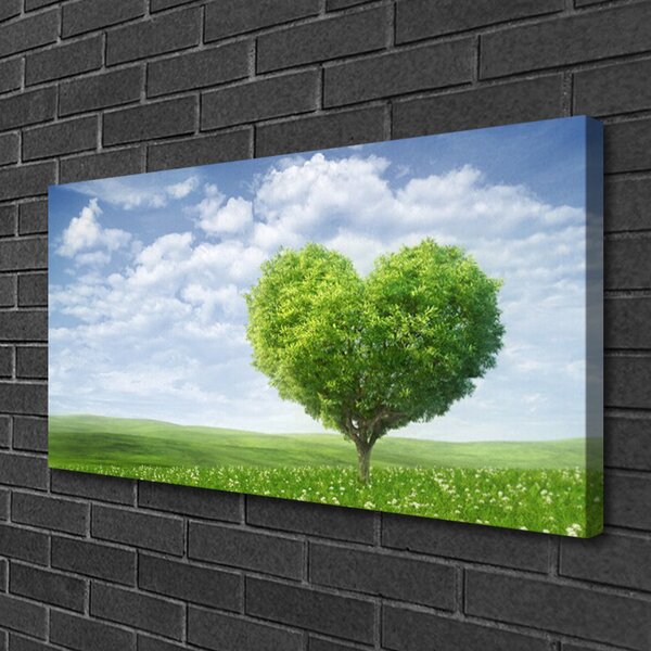 Obraz canvas na ścianę Drzewo z Motywem Serca