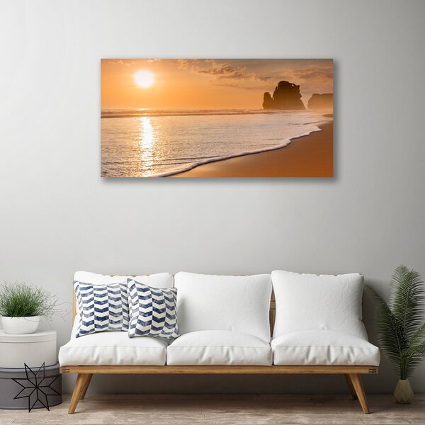 Obraz canvas na ścianę Słoneczny Dzień na Plaży