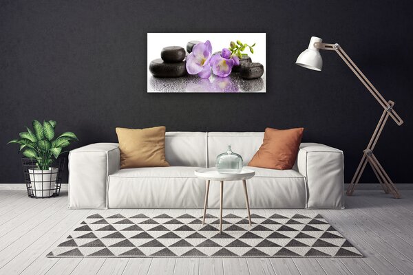 Obraz canvas Elegancka Ozdoba Kwiatowa
