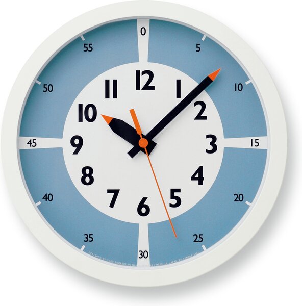 Zegar ścienny Fun Pun Color 24,8 cm niebieski