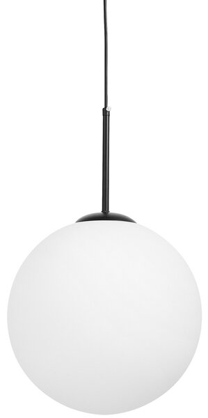 LAMPA WISZĄCA NOWOCZESNA CZARNA BIAŁA KULA FREDICA 30