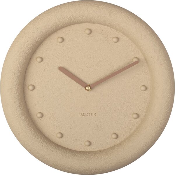 Zegar ścienny Petra 30 cm piaskowy