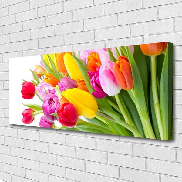 Obraz canvas Barwny Bukiet Tulipanów