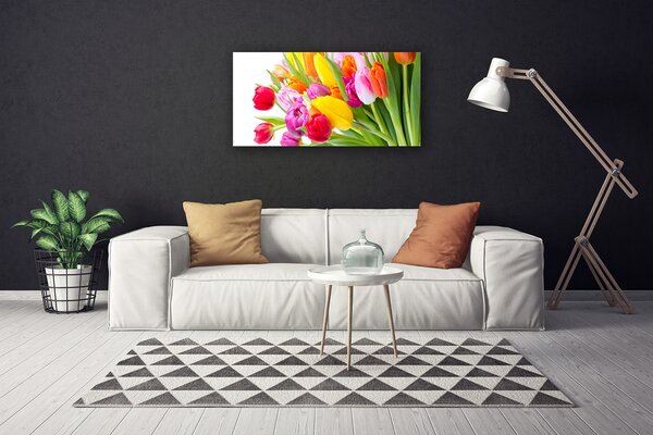 Obraz canvas Barwny Bukiet Tulipanów