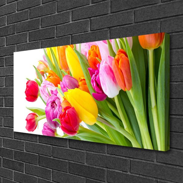 Obraz canvas Barwny Bukiet Tulipanów