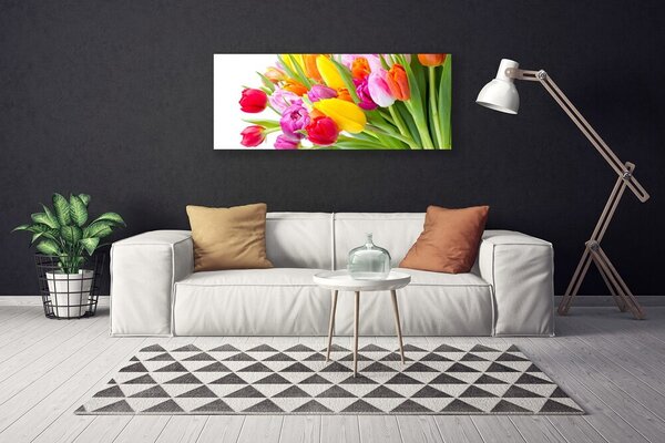 Obraz canvas Barwny Bukiet Tulipanów