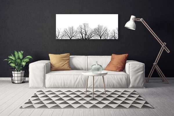 Obraz canvas Majestatyczne Drzewa w Lesie