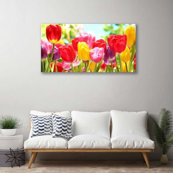 Obraz canvas Klasyczne Czerwone Tulipany