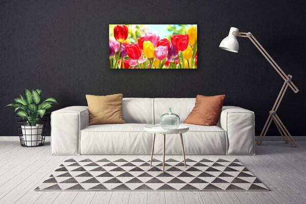 Obraz canvas Klasyczne Czerwone Tulipany