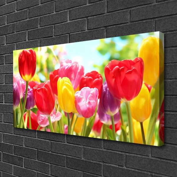 Obraz canvas Klasyczne Czerwone Tulipany