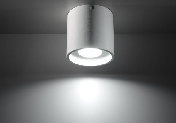 Biała lampa sufitowa Sollux Roda