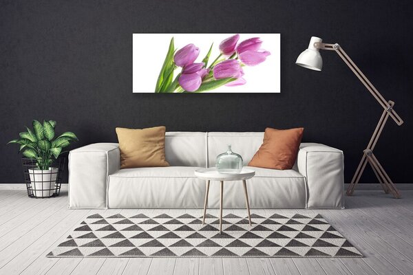 Obraz canvas Pastelowe Tulipany w Ogrodzie
