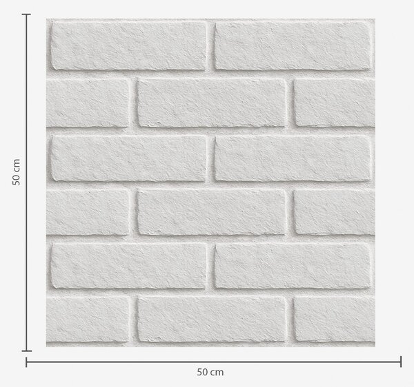 Tapety Tekstura białej cegły, układ poziomy, Tapety Loft, a00877 : Uwalls.pl