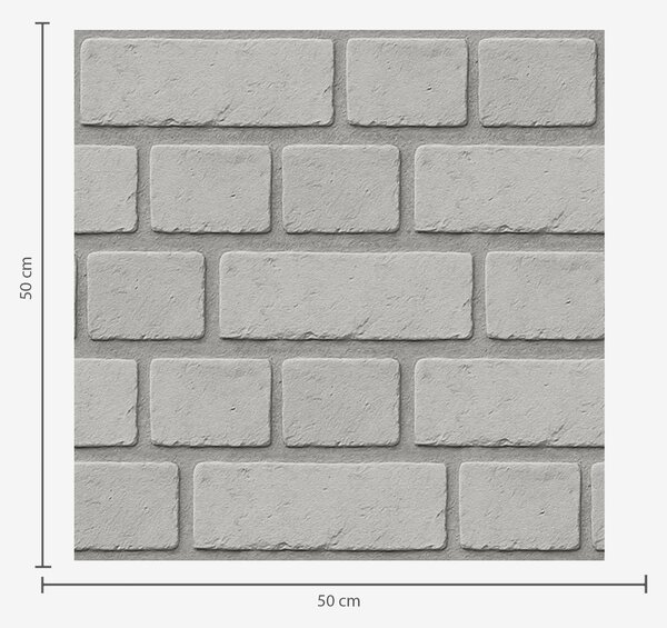Tapety Jasnoszara tekstura cegły z miękkimi krawędziami, Tapety Loft, a00878 : Uwalls.pl