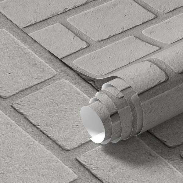 Tapety Jasnoszara tekstura cegły z miękkimi krawędziami, Tapety Loft, a00878 : Uwalls.pl