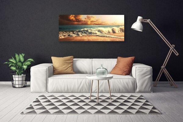 Obraz canvas Wzburzone Fale Oceanu