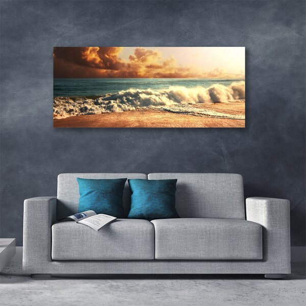 Obraz canvas Wzburzone Fale Oceanu
