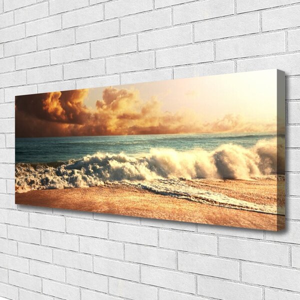 Obraz canvas Wzburzone Fale Oceanu