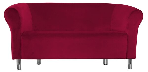 Sofa Milo MG31 czerwony nogi chrom
