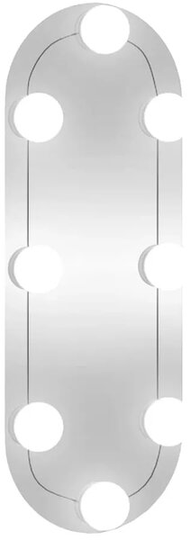 Nowoczesne owalne lustro wiszące LED 15x40 cm F7-W15