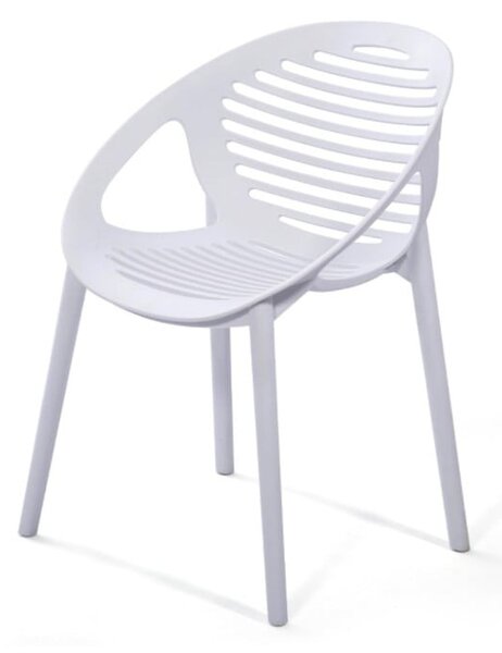 Białe krzesło ogrodowe Debut Joanna