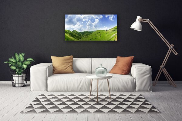 Obraz canvas Szczyty Gór nad Polami