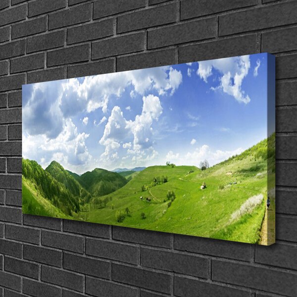 Obraz canvas Szczyty Gór nad Polami