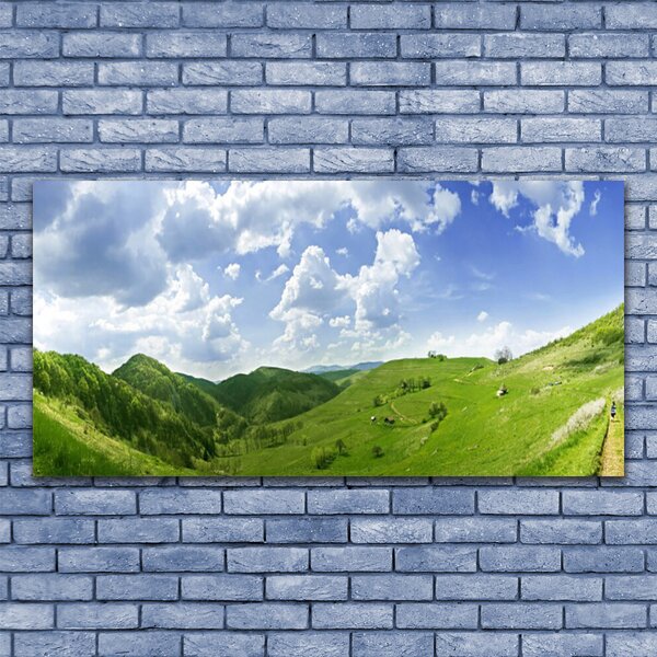 Obraz canvas Szczyty Gór nad Polami