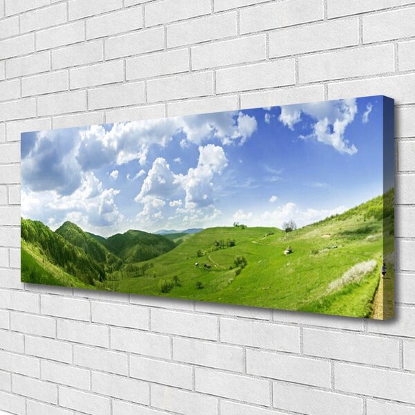 Obraz canvas Szczyty Gór nad Polami