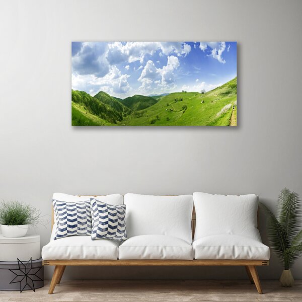 Obraz canvas Szczyty Gór nad Polami