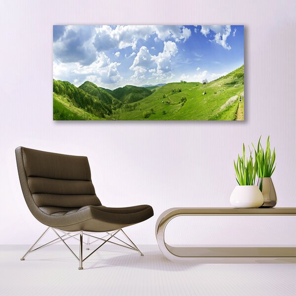 Obraz canvas Szczyty Gór nad Polami