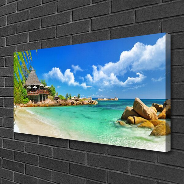 Obraz canvas Złoty Brzeg Oceanu