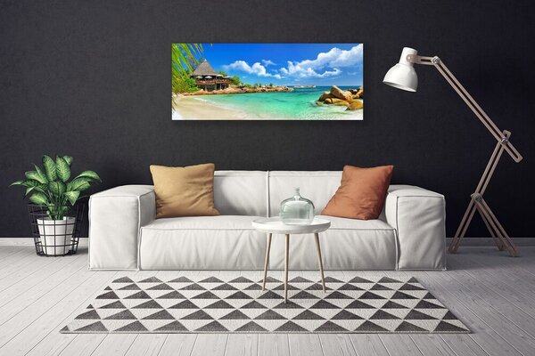 Obraz canvas Złoty Brzeg Oceanu