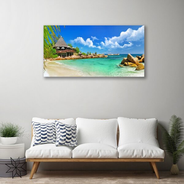 Obraz canvas Złoty Brzeg Oceanu