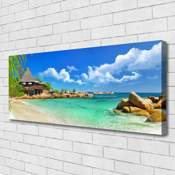 Obraz canvas Złoty Brzeg Oceanu