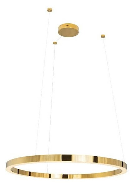 EMWOmeble MOOSEE lampa wisząca RING LUXURY 90 złota - LED, chromowane złoto