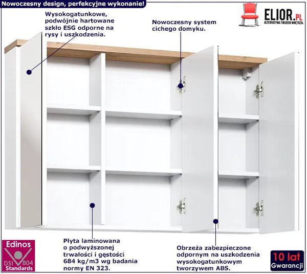 Podwieszana Szafka Łazienkowa Z 10 Rozmiarów K5-D71