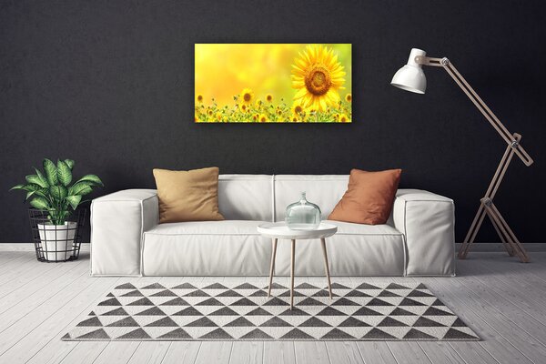 Obraz canvas na ścianę Słonecznik pod Letnim Niebem