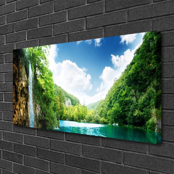 Obraz canvas na ścianę Harmonijny Krajobraz Alpejski