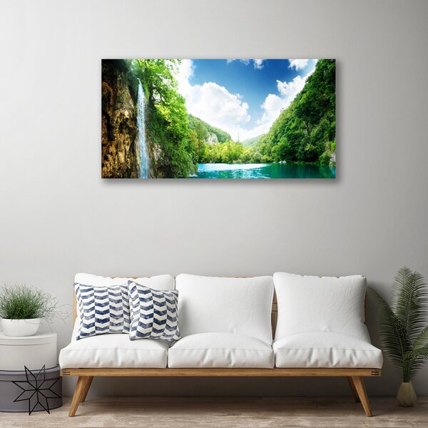 Obraz canvas na ścianę Harmonijny Krajobraz Alpejski