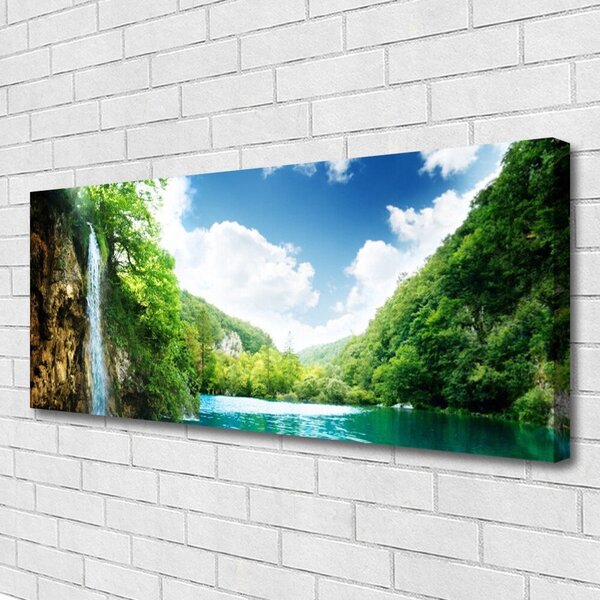 Obraz canvas na ścianę Harmonijny Krajobraz Alpejski