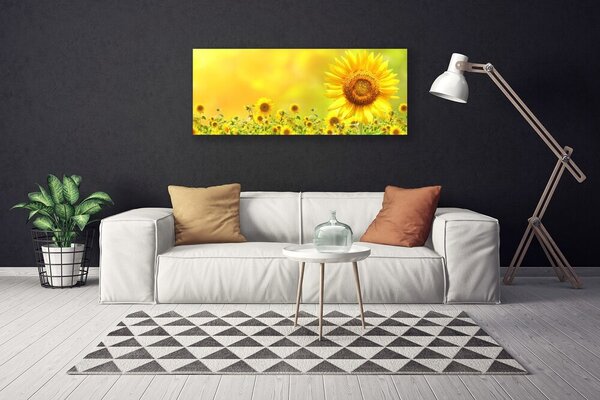 Obraz canvas na ścianę Słonecznik pod Letnim Niebem