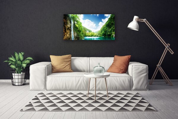 Obraz canvas na ścianę Harmonijny Krajobraz Alpejski
