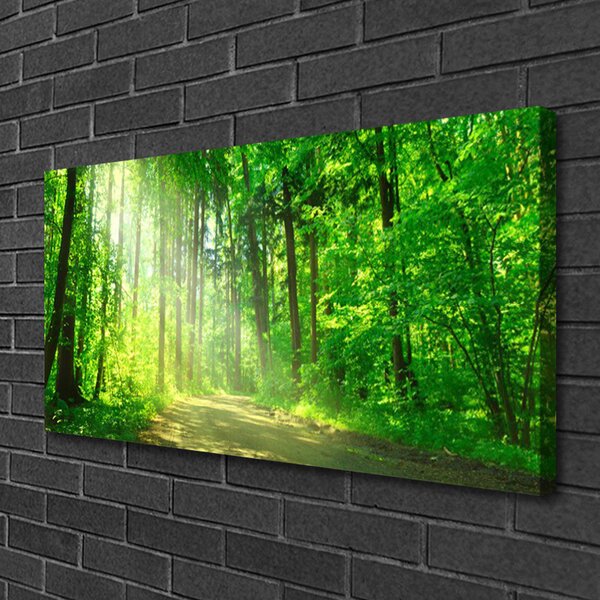 Obraz canvas Ścieżka w Głębi Lasu