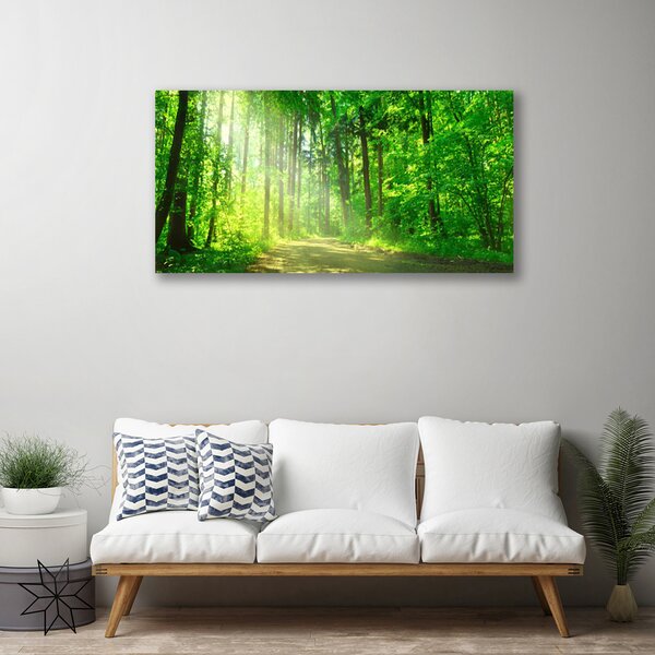 Obraz canvas Ścieżka w Głębi Lasu